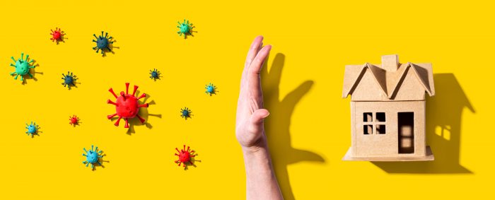 Coronavirus covid-19, rester à la maison distanciation