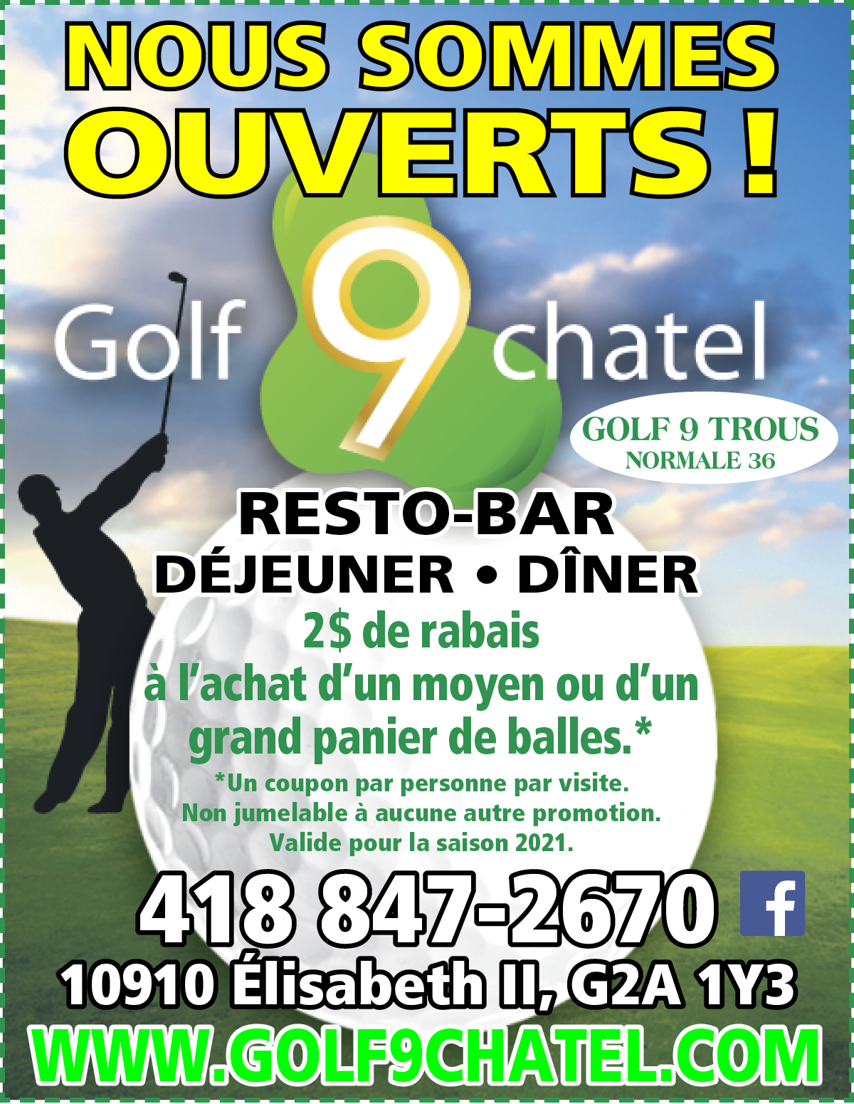 Rabais Golf 9Chatel