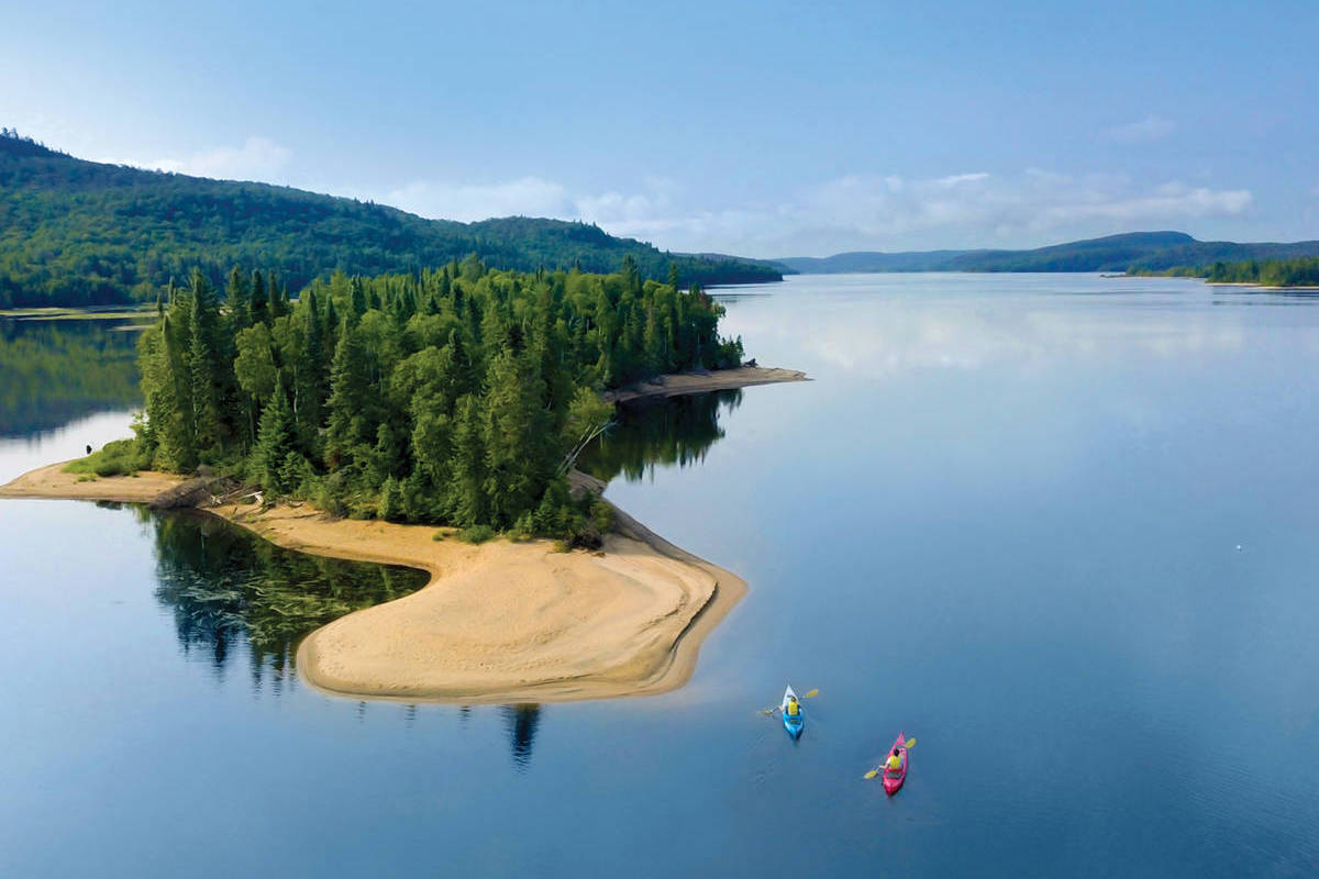 Vous pouvez dormir sur une île déserte au Parc régional Kiamika