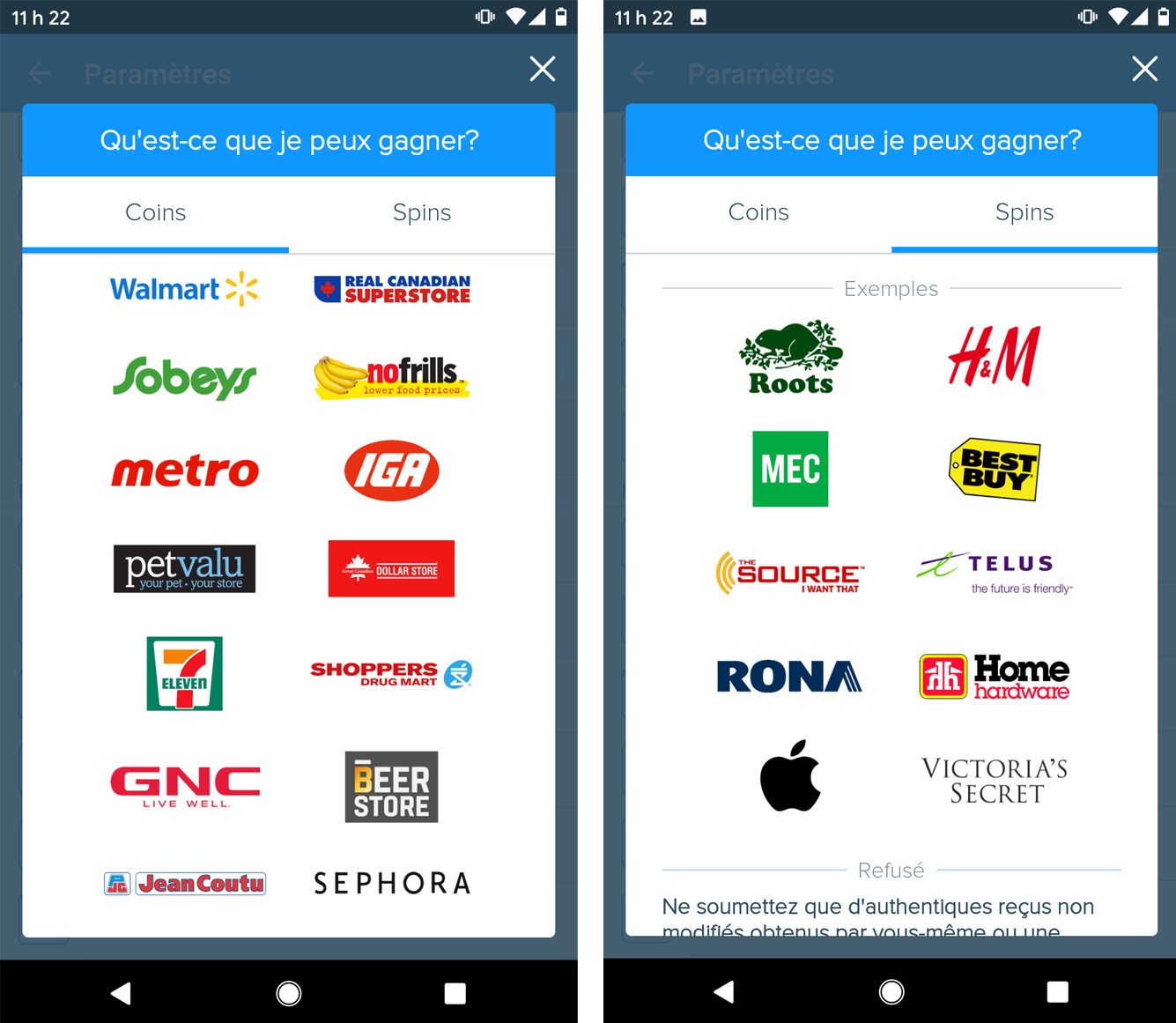 exemples re&ccedil;us autoris&eacute;s receipt hog coins spins