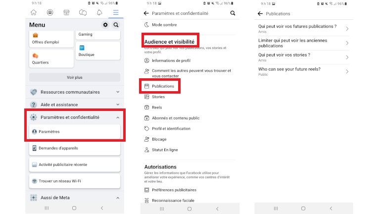 qui peut voir publications facebook profil param&egrave;tres t&eacute;l&eacute;phone intelligent tablette