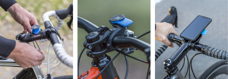 Il existe 3 types de support pour vélo qui varient selon nos préférences et notre bolide. trois différents types support vélo quad lock
