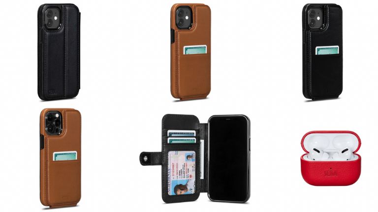 Un aperçu de différents modèles d'étuis personnalisables disponibles sur le site de Sena. aperçu étuis Sena cuir luxe abordable iPhone iPad Apple
