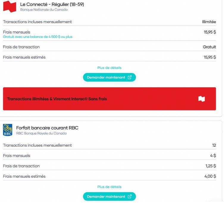 ape&ccedil;u outil comparateur compte ch&egrave;que Hardbacon