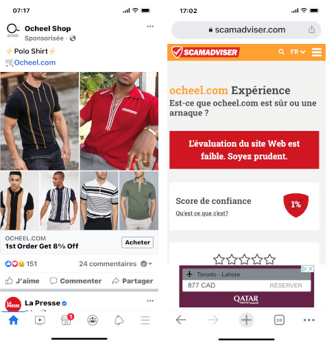 Avec Scamadviser on peut rapidement savoir si un site est digne de confiance ou non. Scamadviser détection site frauduleux