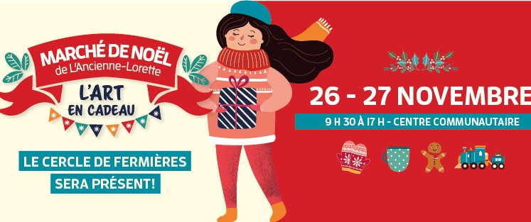March&eacute; de No&euml;l L'Art en cadeau de L'Ancienne-Lorette