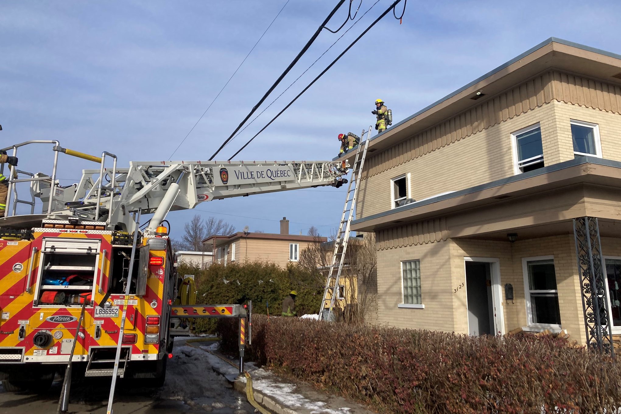 Incendie causé par un feu de cuisinière rue Loyola à Beauport
