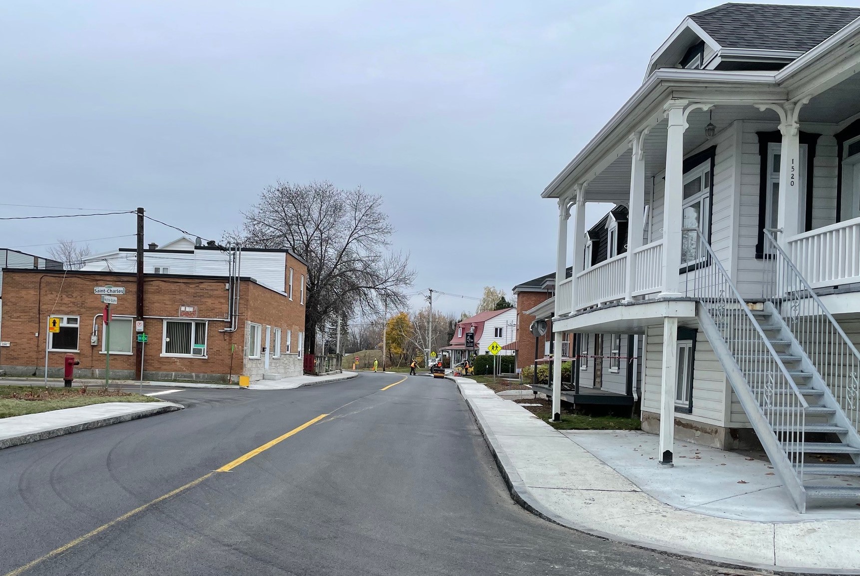 Travaux rue Notre-Dame &agrave; L'Ancienne-Lorette