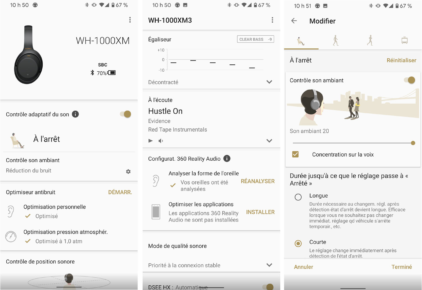 Sony application écouteurs