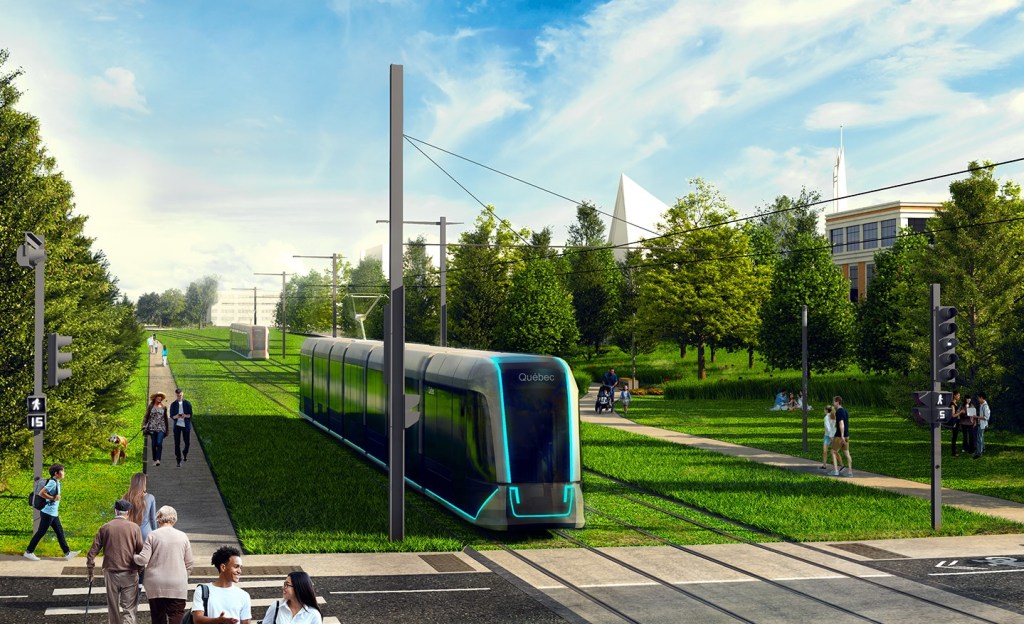 Esquisse du tramway secteur Roland-Beaudin