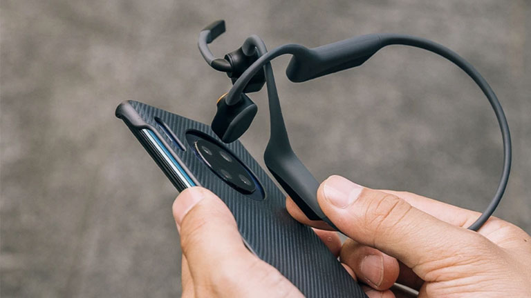 casque &eacute;coute opencomm aftershokz compatibilit&eacute; nfc bluetooth