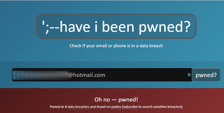 Have I Been Pwned