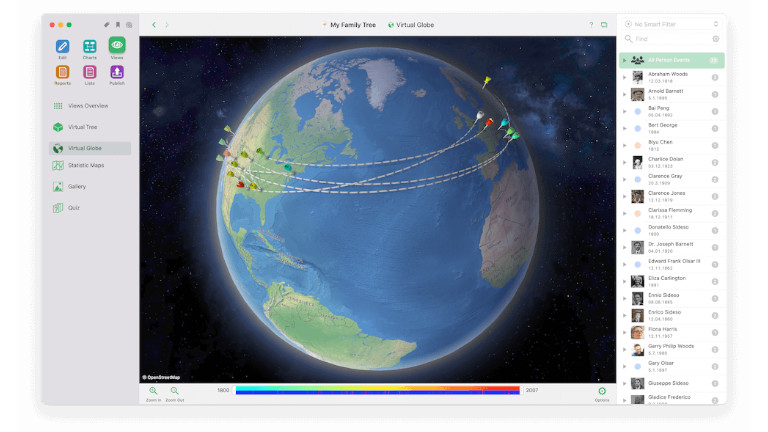 MacFamilyTree Globe 