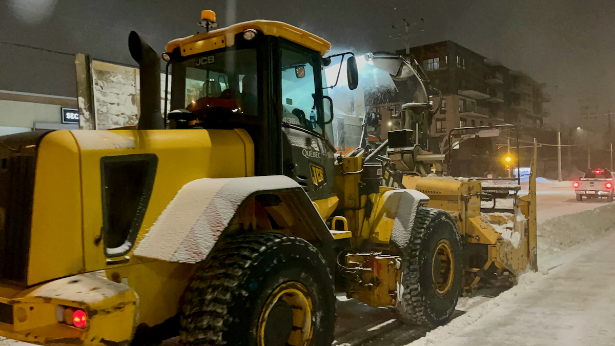 Opération déneigement à Québec