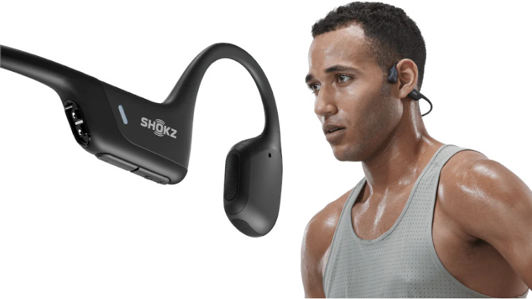 Un peu plus gros que les OpenRun, la version Pro de Shokz proposent une qualité de son rehaussée. Shokz OpenRun Pro écouteurs