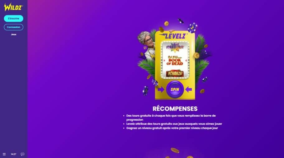Wildz casino bonus