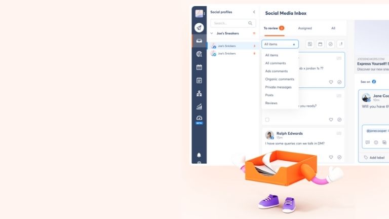 L'outil de réception est un incontournable pour ne manquer aucun commentaire ou mention laissé par notre communauté. agorapulse gestion médias sociaux outil réception