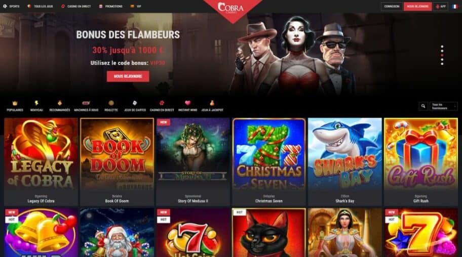 jeux cobra casino