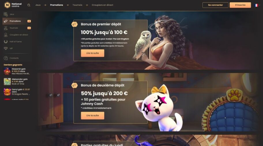 national casino bonus