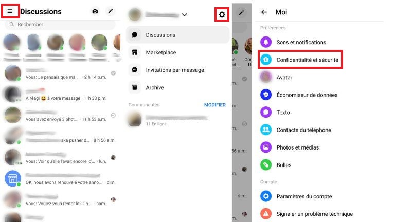 comment r&eacute;int&eacute;grer un contact masqu&eacute; dans l'app messenger