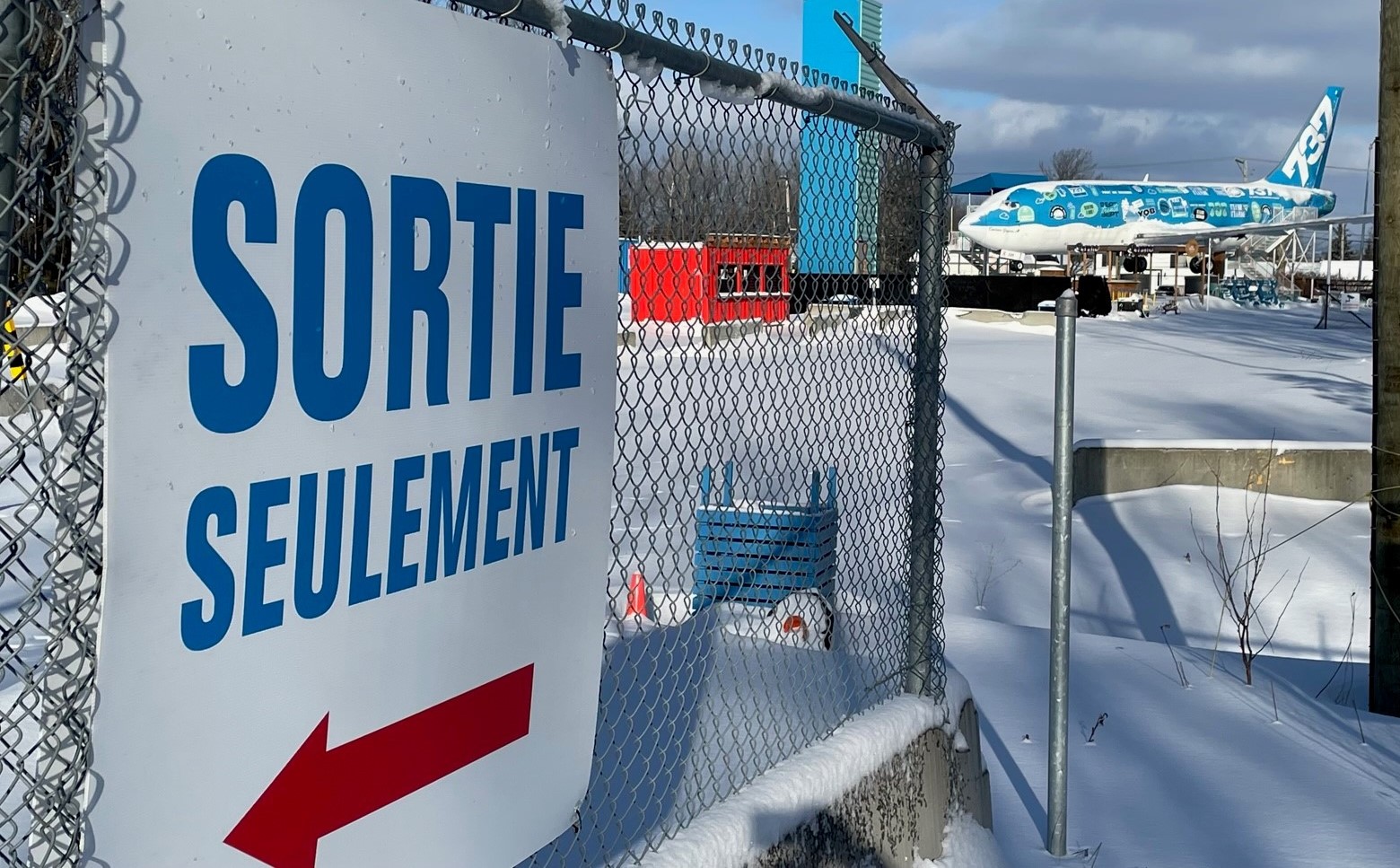 Avion-restaurant 737 hiver