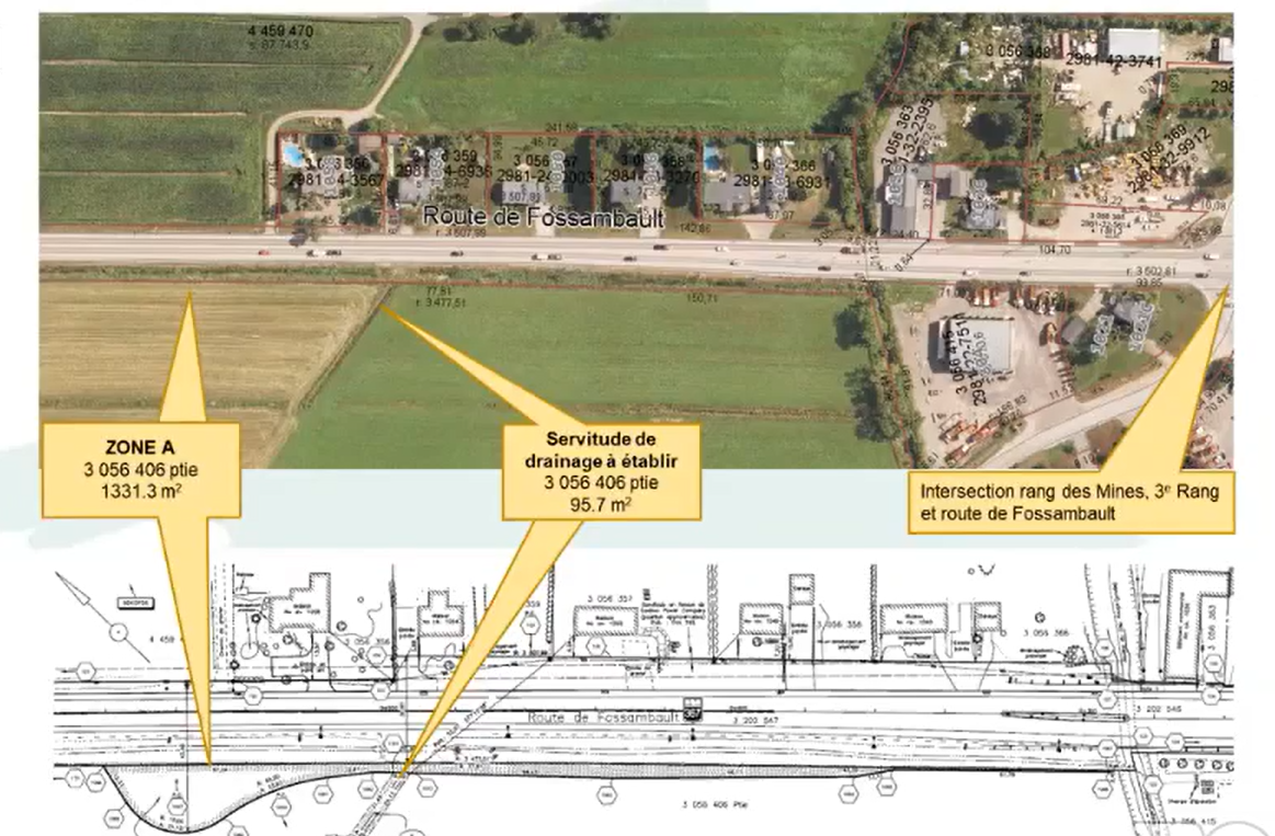 Boucles de virage route de Fossambault
