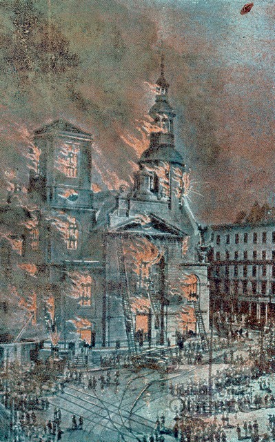 Incendie basilique Notre-Dame de Québec