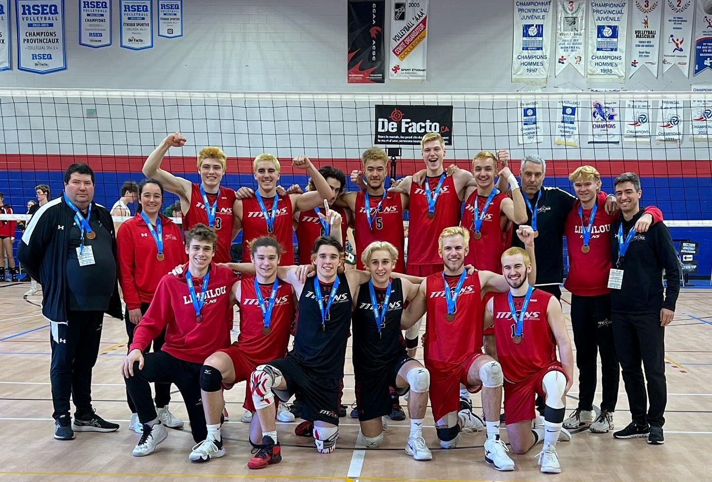 Titans Limoilou volleyball bronze provincial 2023