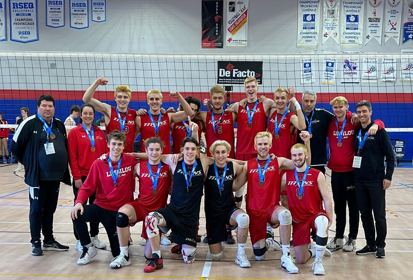 Titans Limoilou volleyball bronze provincial 2023