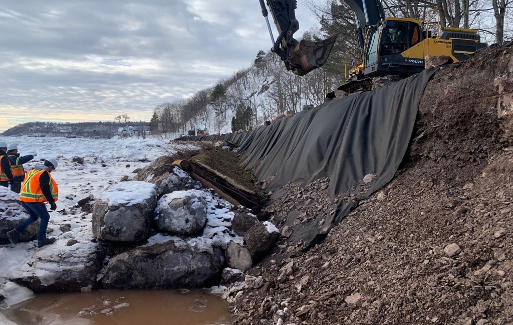 Plage Jacques-Cartier stabilisation phase I