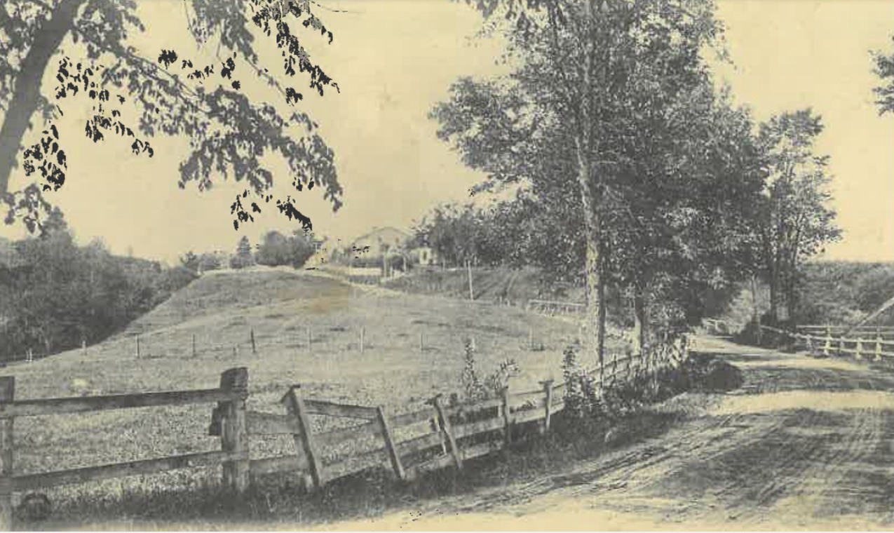 Carte postale route vers L'Ancienne-Lorette au 18e siècle