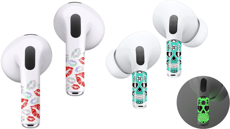 On retrouve toutes sortes de styles d'autocollants pour toutes les générations d'écouteurs AirPods. Autocollants Airpods Apple