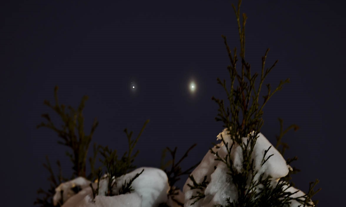 Conjonction Jupiter et Vénus