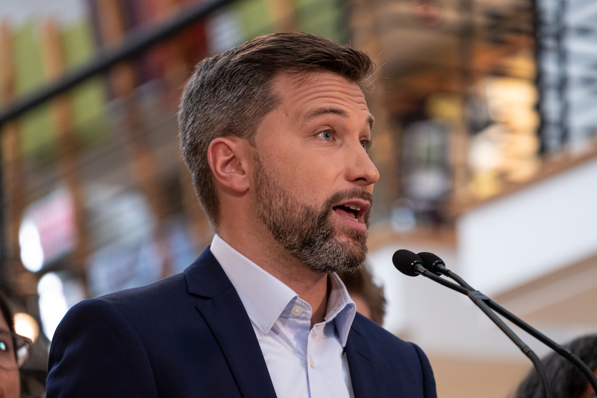 Gabriel Nadeau-Dubois, candidat dans Gouin et porte-parole de Québec solidaire.