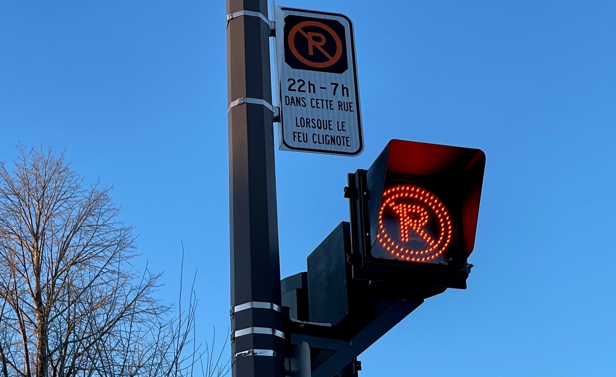 Feux clignotants déneigement