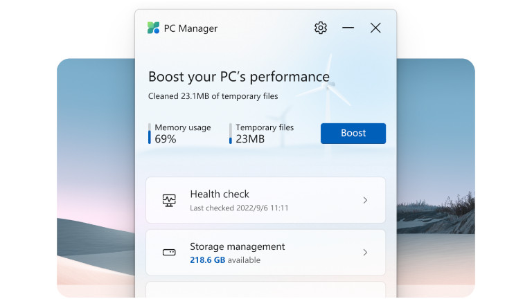 Le logiciel Microsoft PC Manager nous permet de ''booster'' les performances de notre ordinateur. Microsoft PC Manager