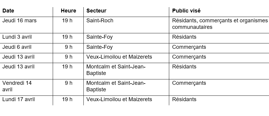 Séances infos tramway