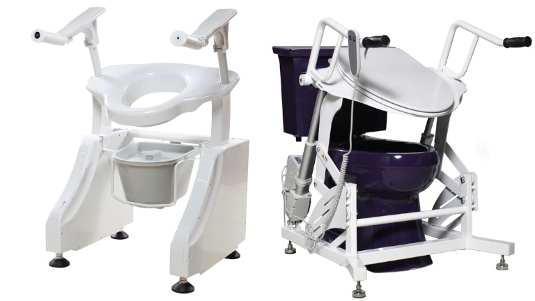 Si&egrave;ges de toilette motoris&eacute; Dignity Lifts personne mobilit&eacute; r&eacute;duite