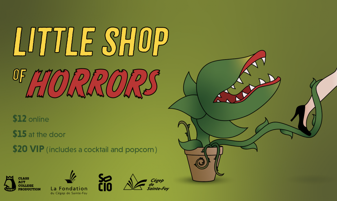 Pièce Little Shop of Horrors au Cégep de Sainte-Foy