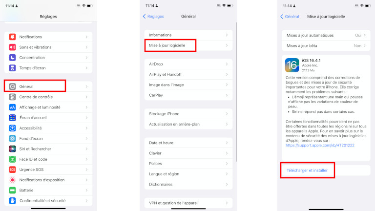 Voici comment installer les mises à jour iOS et iPadOS 15.7.5 ou iOS 16.4.1. Comment installer iOS et iPadOS 16.4.1