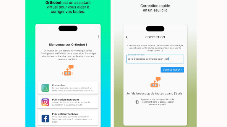 L'application mobile Orthobot