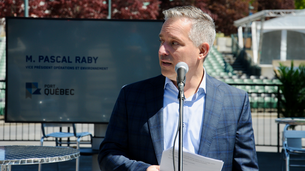 Pascal Raby, vice-pr&eacute;sident Op&eacute;rations et Environnement au Port de Qu&eacute;bec