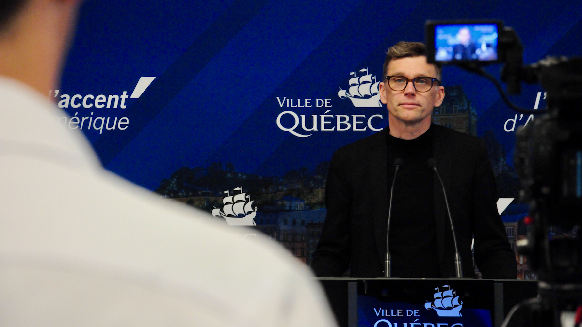 Le maire de Québec, Bruno Marchand