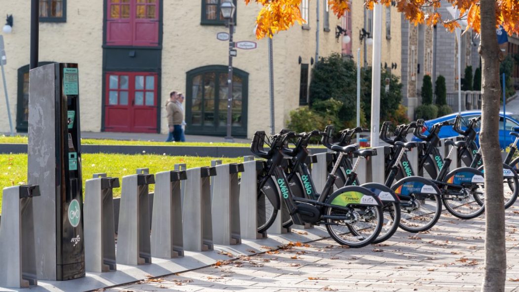 Une station àVélo, à Québec