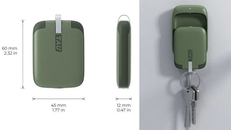 La batterie qui ressemble drôlement à une clé de voiture sans contact vient avec une borne de recharge ingénieuse aimantée. La batterie qui ressemble drôlement à une clé de voiture sans contact vient avec une borne de recharge ingénieuse aimantée.