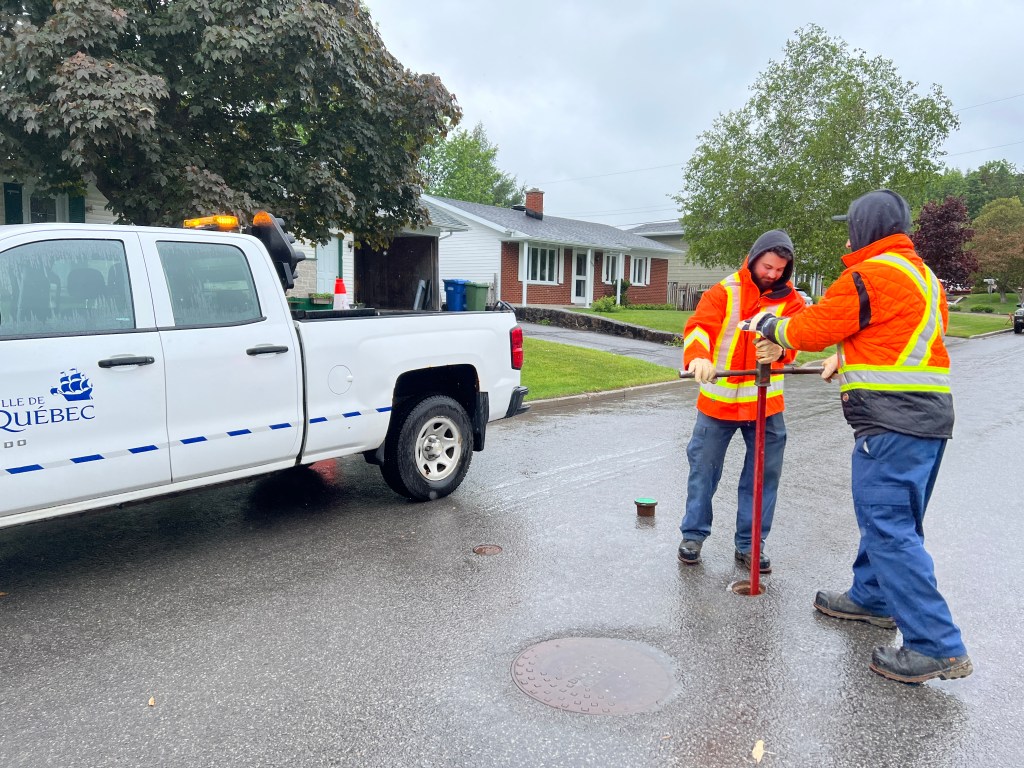 Avant d'opérer, il faut fermer la dernière vanne.