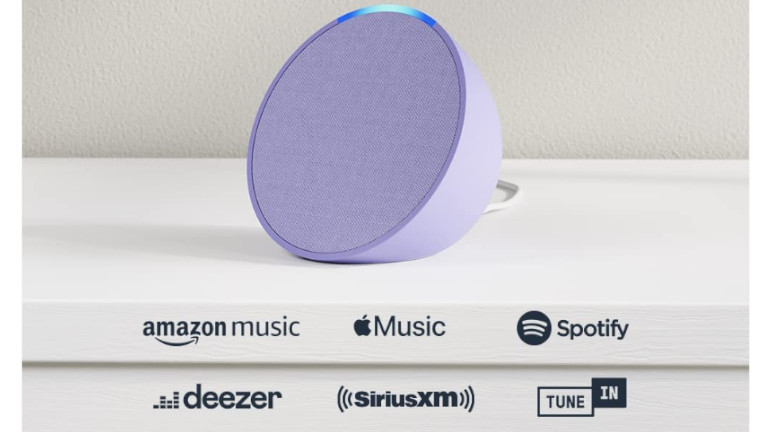 L'Echo Pop peut g&eacute;rer notre musique et notre contenu pr&eacute;f&eacute;r&eacute;s avec notre voix sur Amazon Music, Apple Music, Spotify et plus encore.&nbsp;