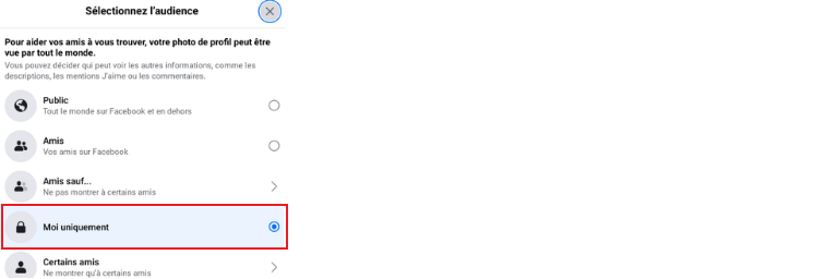 comment changer photo profil Facebook sans notifier contacts ordinateur