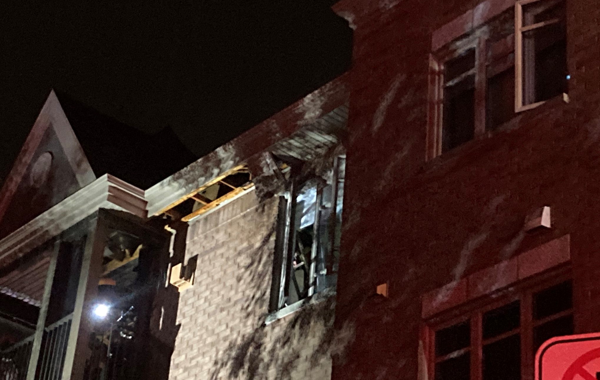 Incendie caus&eacute; par la foudre &agrave; Beauport