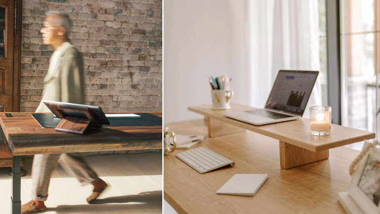 Pour compléter notre bureau Ergonogis, on peut également opter pour un support d'ordinateur portable ou de moniteurs. Accessoires travail ergonomique Ergonofis ordinateur